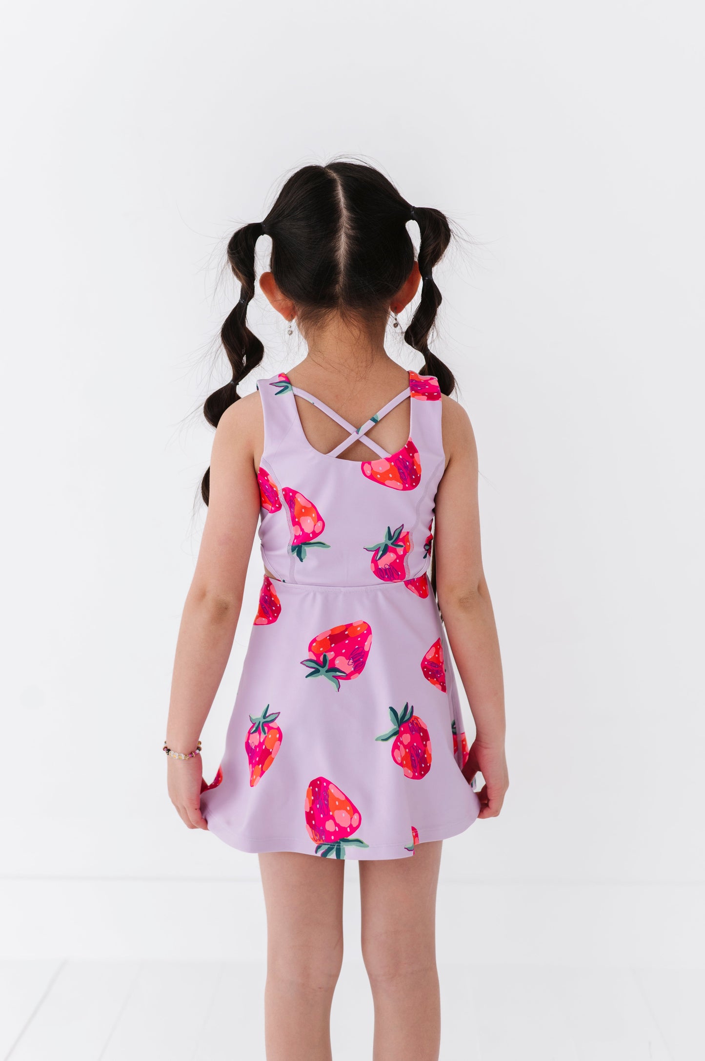 Strawberries | Open Sides Dress (with detached shorts!)