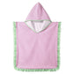 Strandponcho mit individueller Stickerei und Waffelmuster