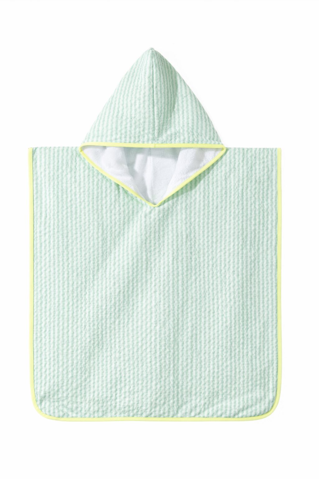 Strandponcho mit individueller Stickerei und Waffelmuster
