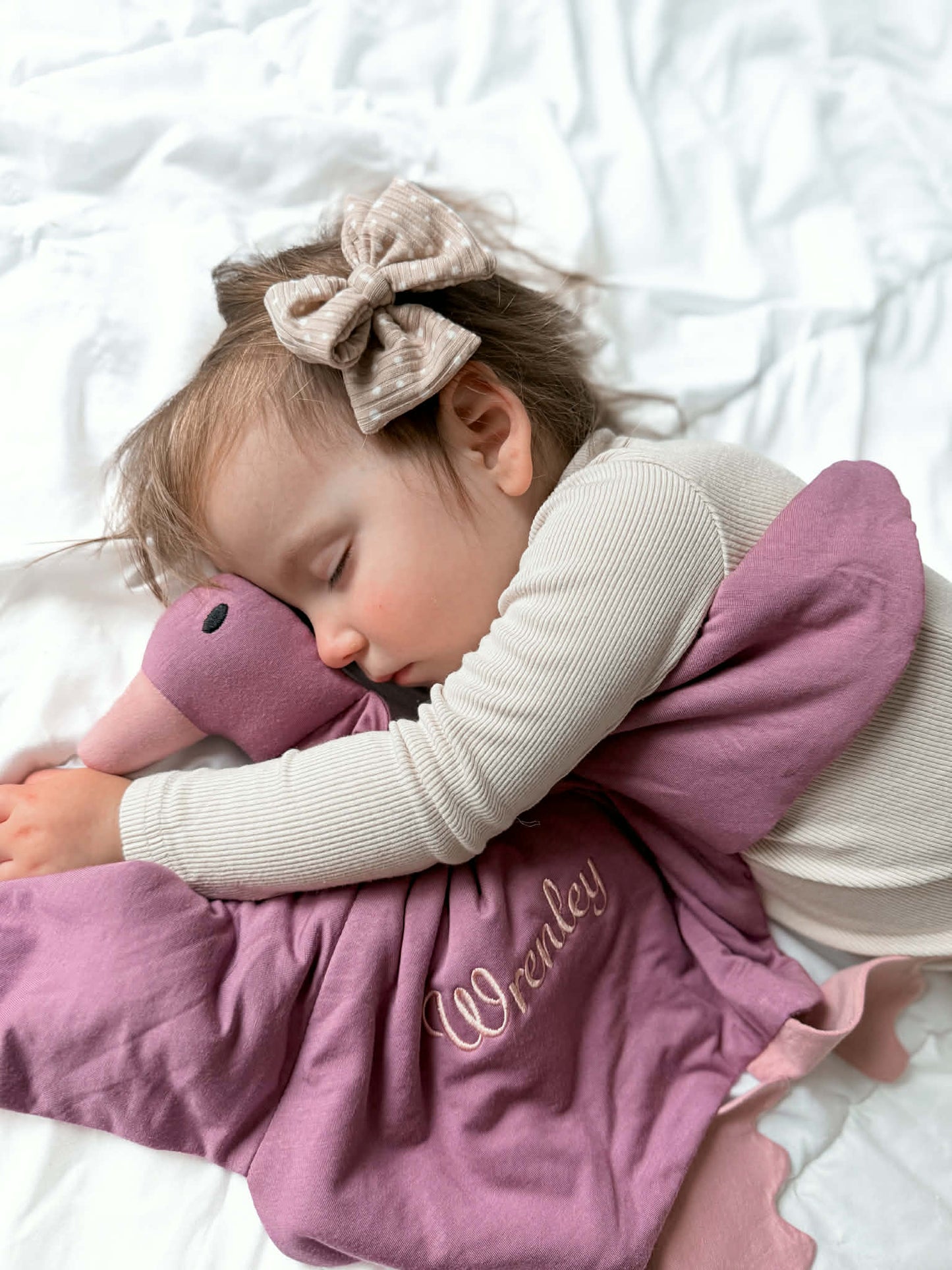 Custom Embroidered Bamboo Duck Lovey