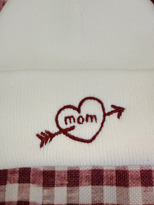 Custom Embroidered Valentine's Infant Beanie - More Colors