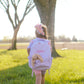 Custom Embroidered Ruffle Backpack - Gingham or Stripes