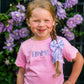 Custom Embroidered Scalloped Shorts Set - Pink or Purple