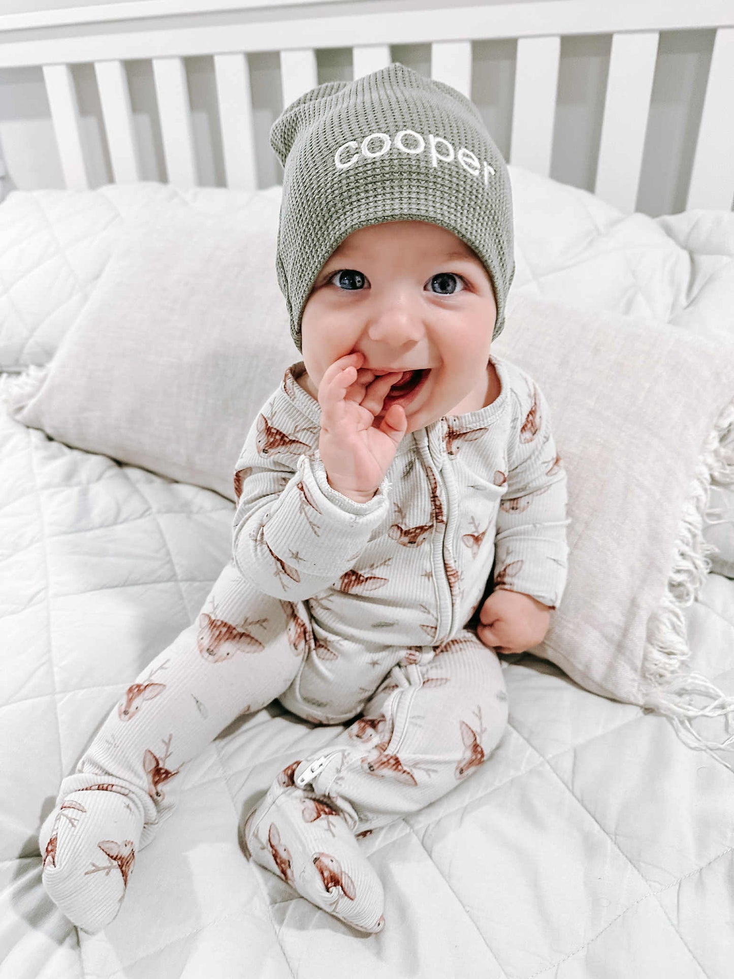 Custom Embroidered Waffle Beanie