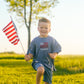 Custom Embroidered Blue 4th of July Tee - pick your design!