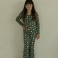 Pre-Teen Flare Bamboo Pajamas | Santa Checkerboard