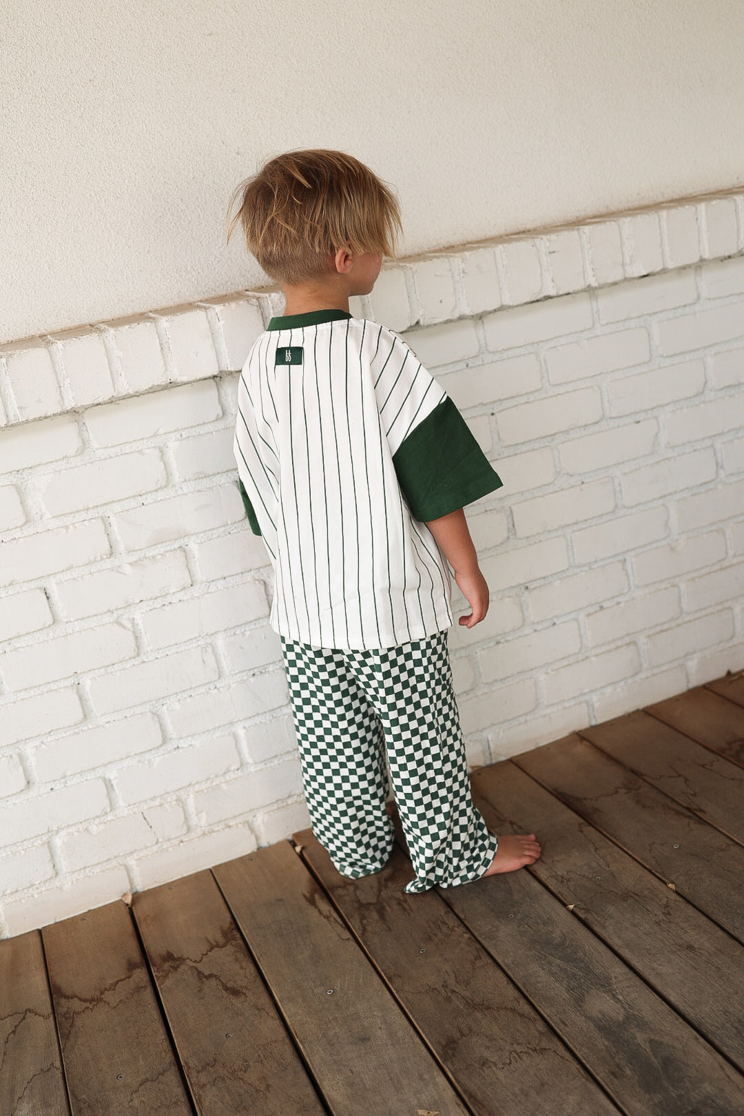 T-Shirt & Pant Set | Lucky Micro Check