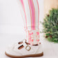 Pink Candy Cane Stripe | SLIM LEGGINGS