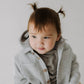 Kids Waffle Shacket | Heather Gray