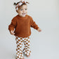 Checkered Flare Pants | Copper