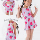Strawberries | Open Sides Dress (with detached shorts!)