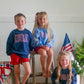 Sweatshirt mit Rundhalsausschnitt und USA Stars