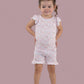 EXCLUSIVE DUCKS AND DAISIES DREAM RUFFLE SHORT SET