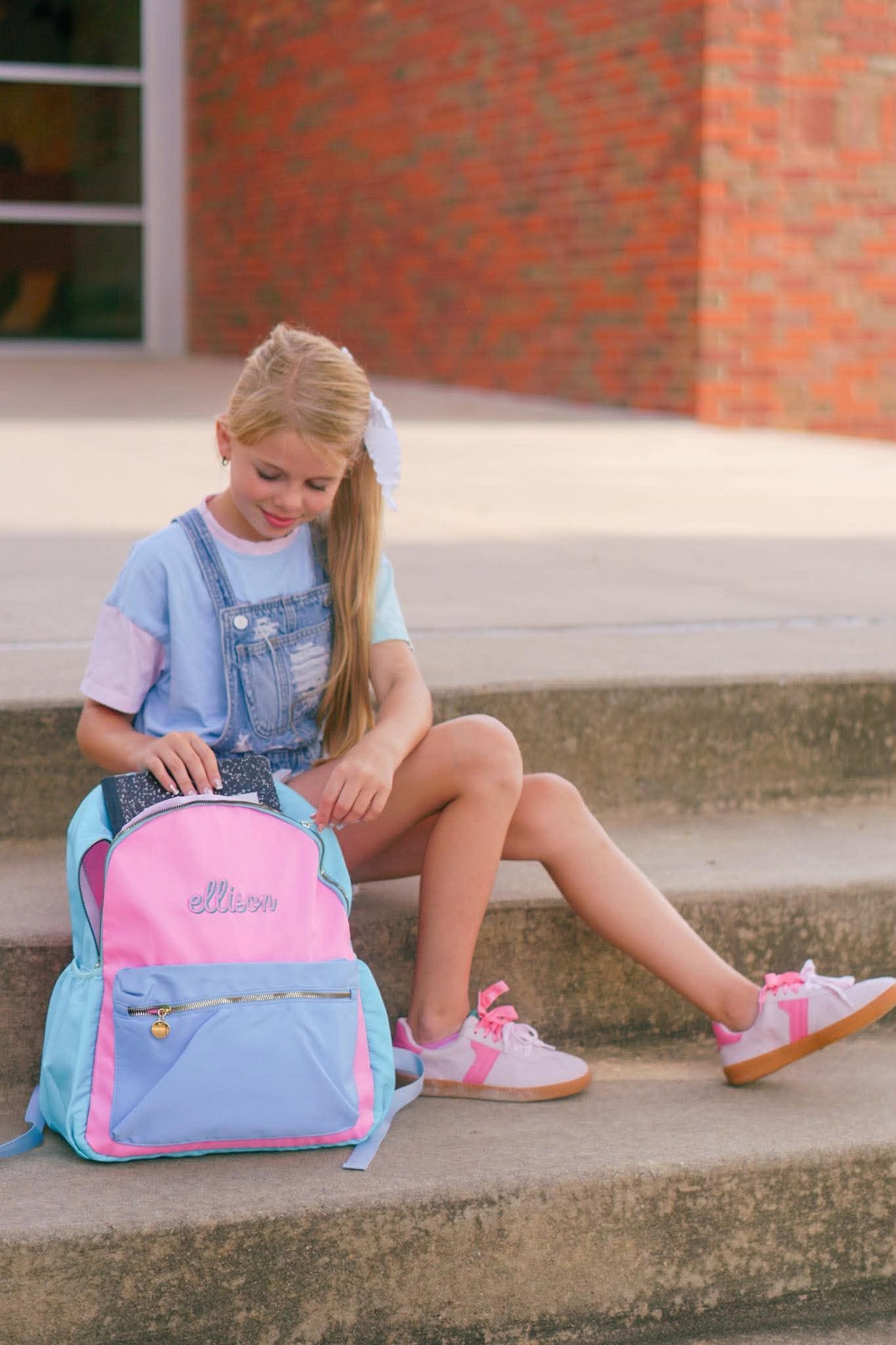 Custom Embroidered Colorblock Backpack