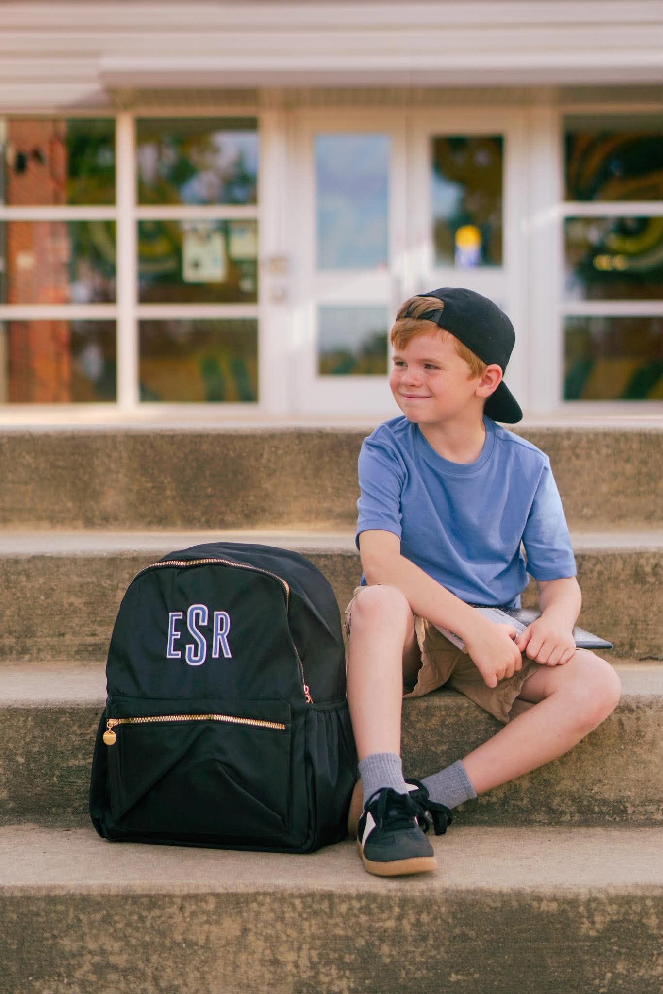Custom Embroidered School Age Backpack - more colors