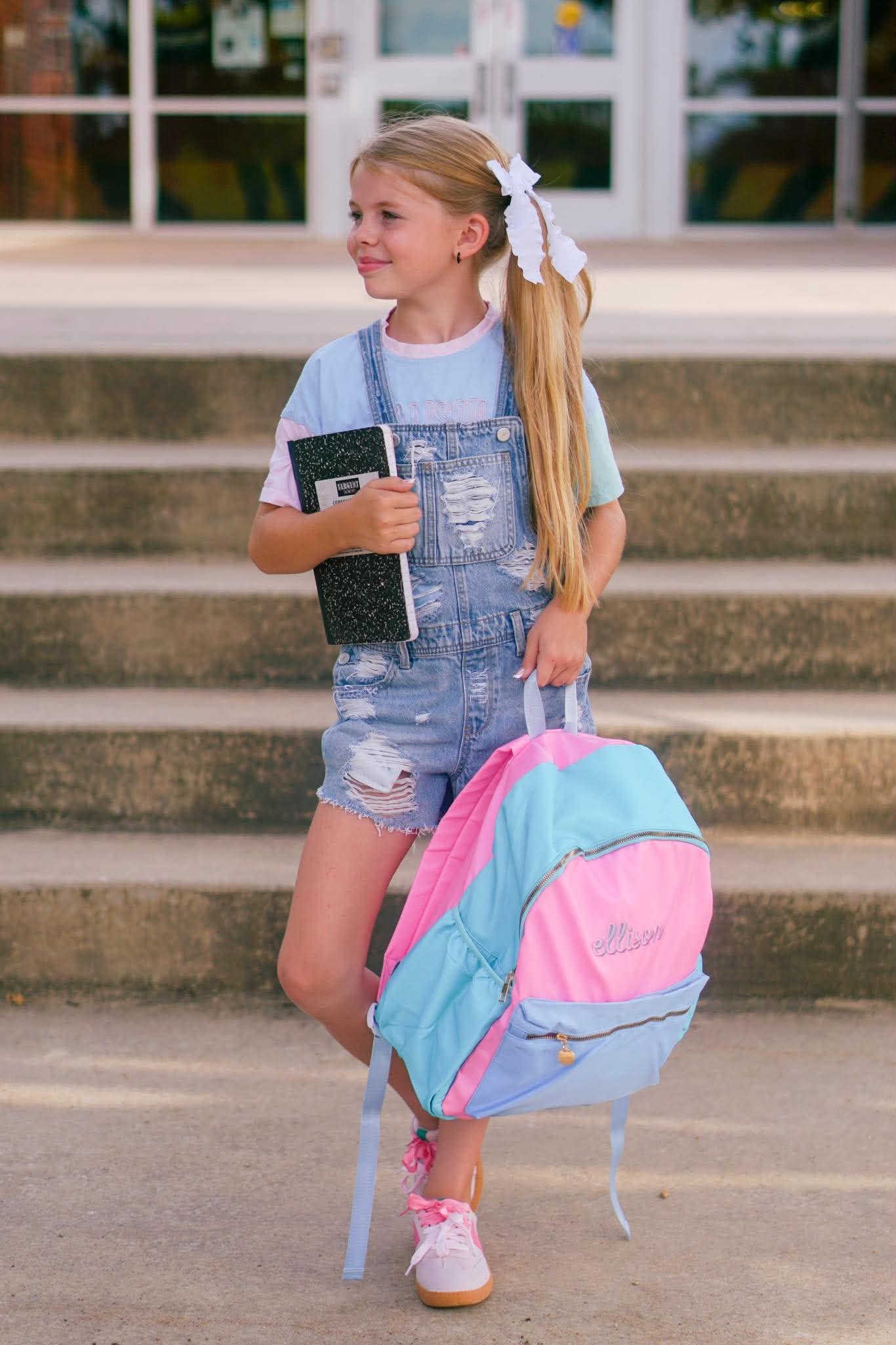 Custom Embroidered Colorblock Backpack