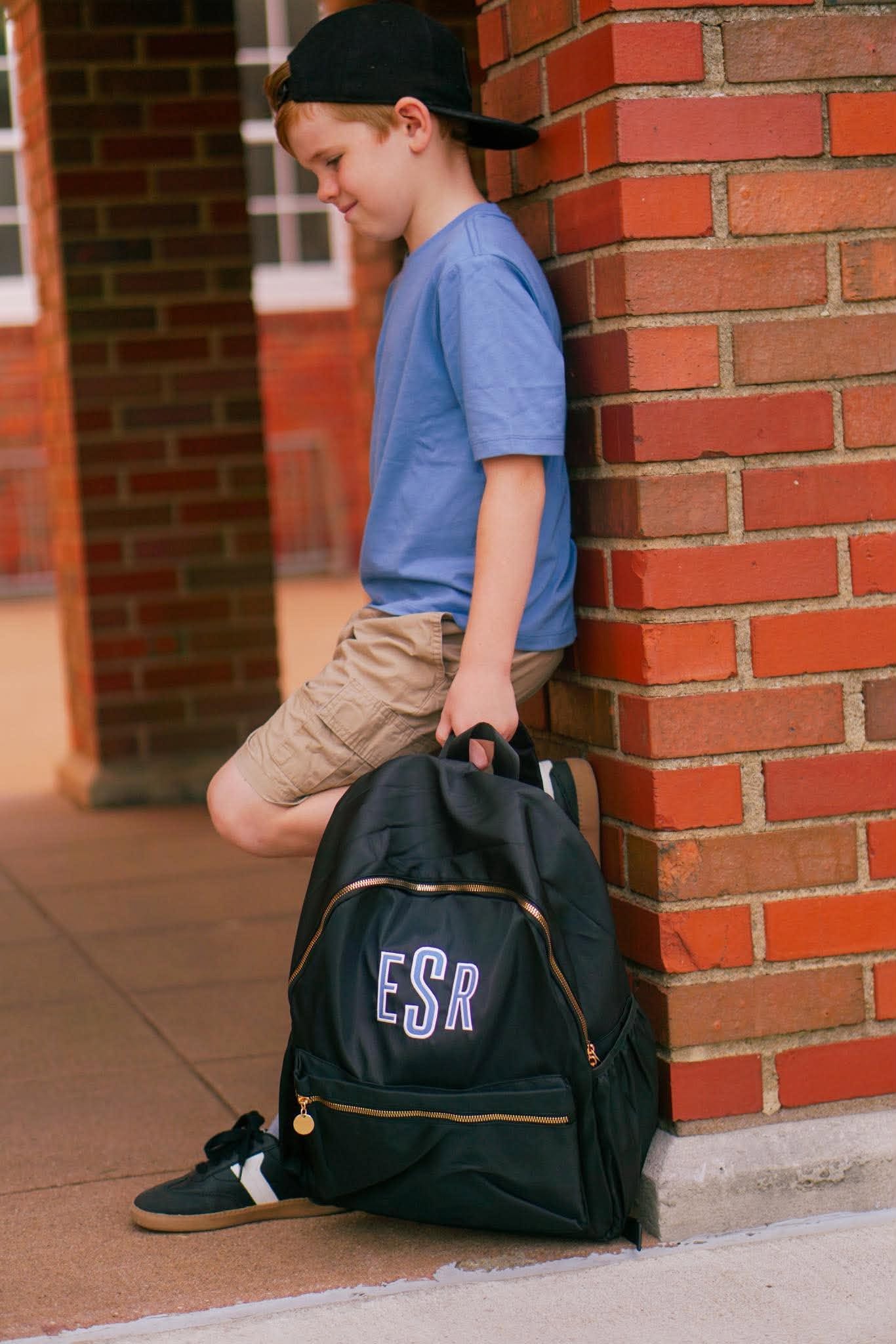 Custom Embroidered School Age Backpack - more colors