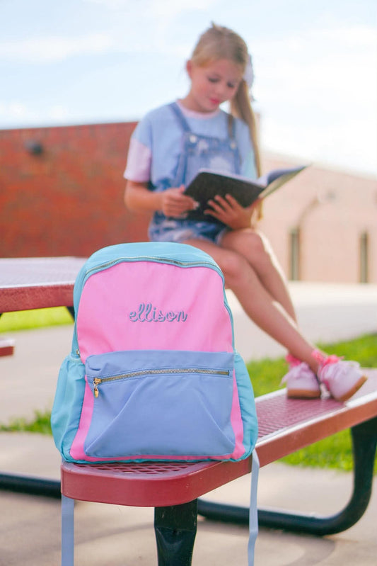 Custom Embroidered Colorblock Backpack