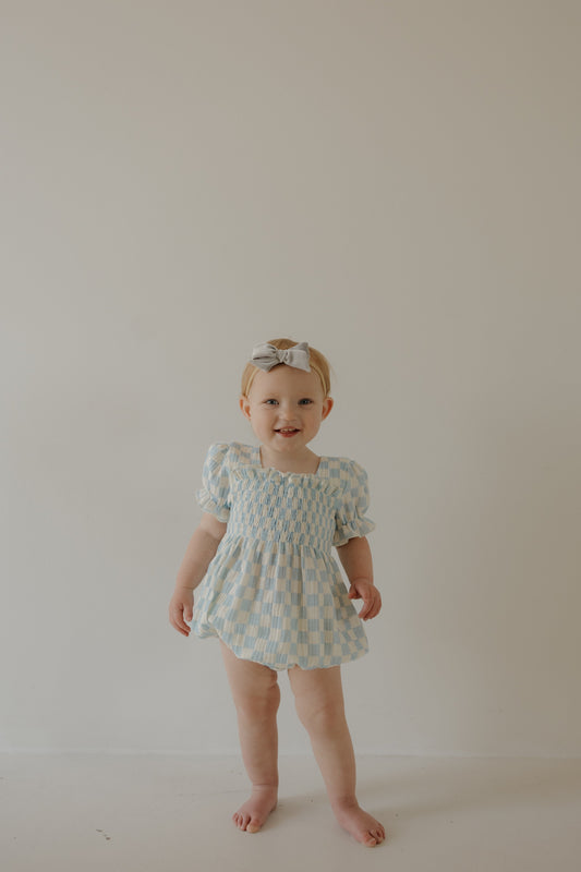Ruffle Muslin Romper | Morning Check