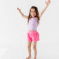 Berry Pink | Ruffle Bum Runner Shorts