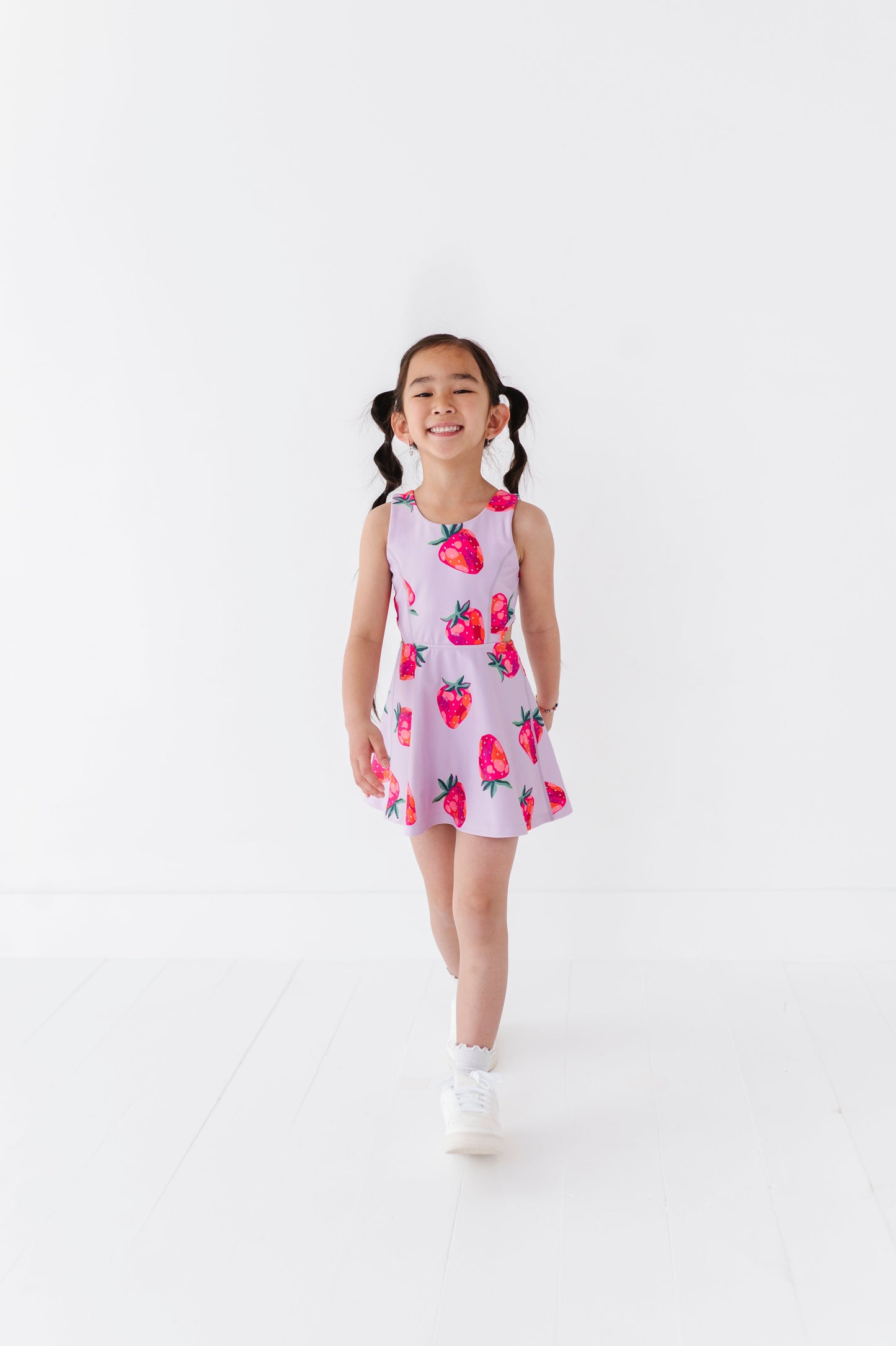 Strawberries | Open Sides Dress (with detached shorts!)