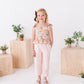 Vintage Blooms | Peplum + Crop Pants Set