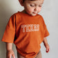 Custom Embroidered Burnt Orange Oversized Tee or T-Shirt Romper