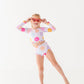 Smilies: 1/4th Zip Rashguard TWO-PIECE