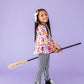 Espresso Striped | (SLIM) LEGGING