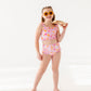 Leopard: Ruffle Bandeau TWO-PIECE