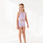 Violet Check: Boy Shorts TWO-PIECE