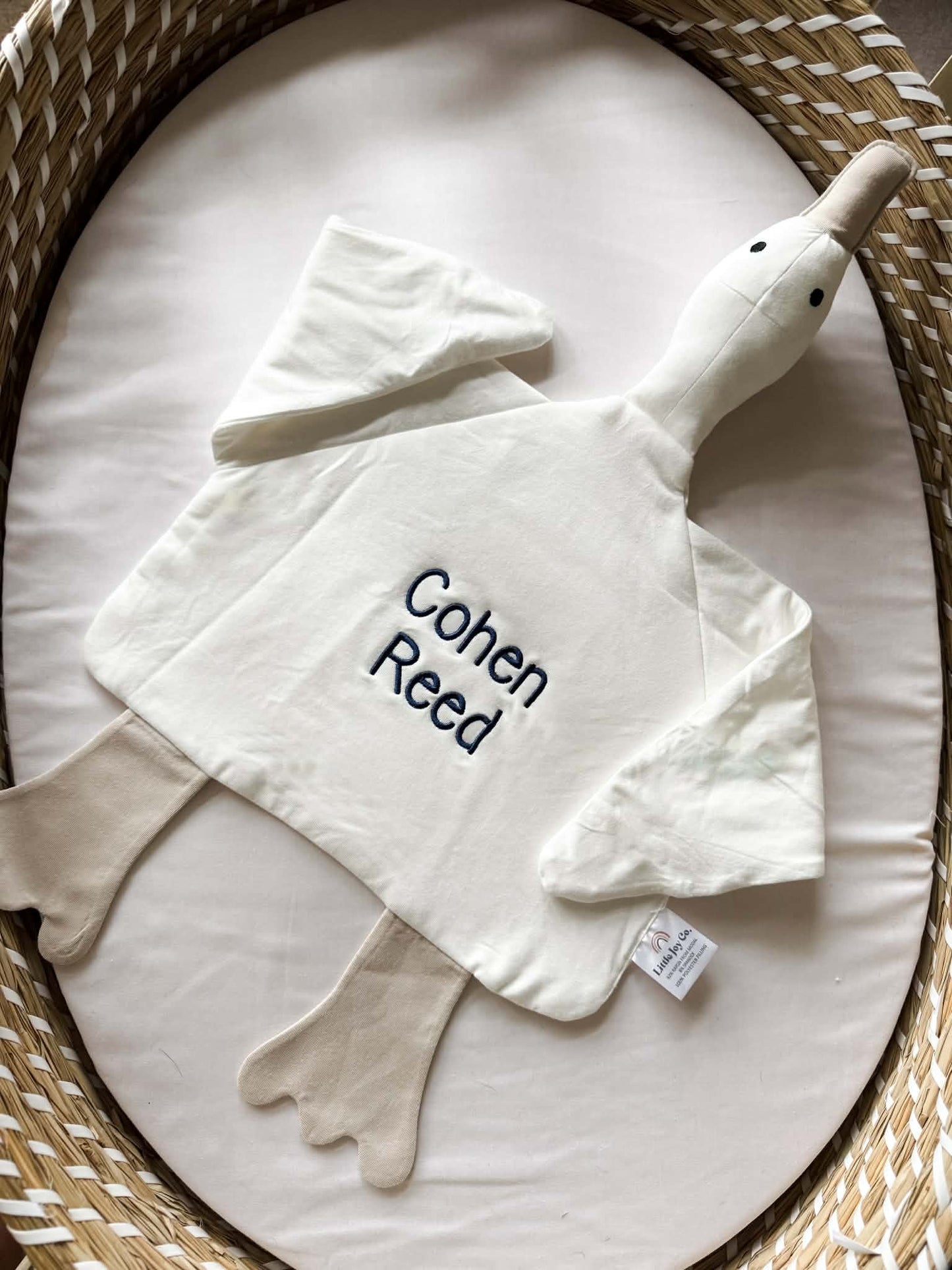 Custom Embroidered Modal Goose Lovey