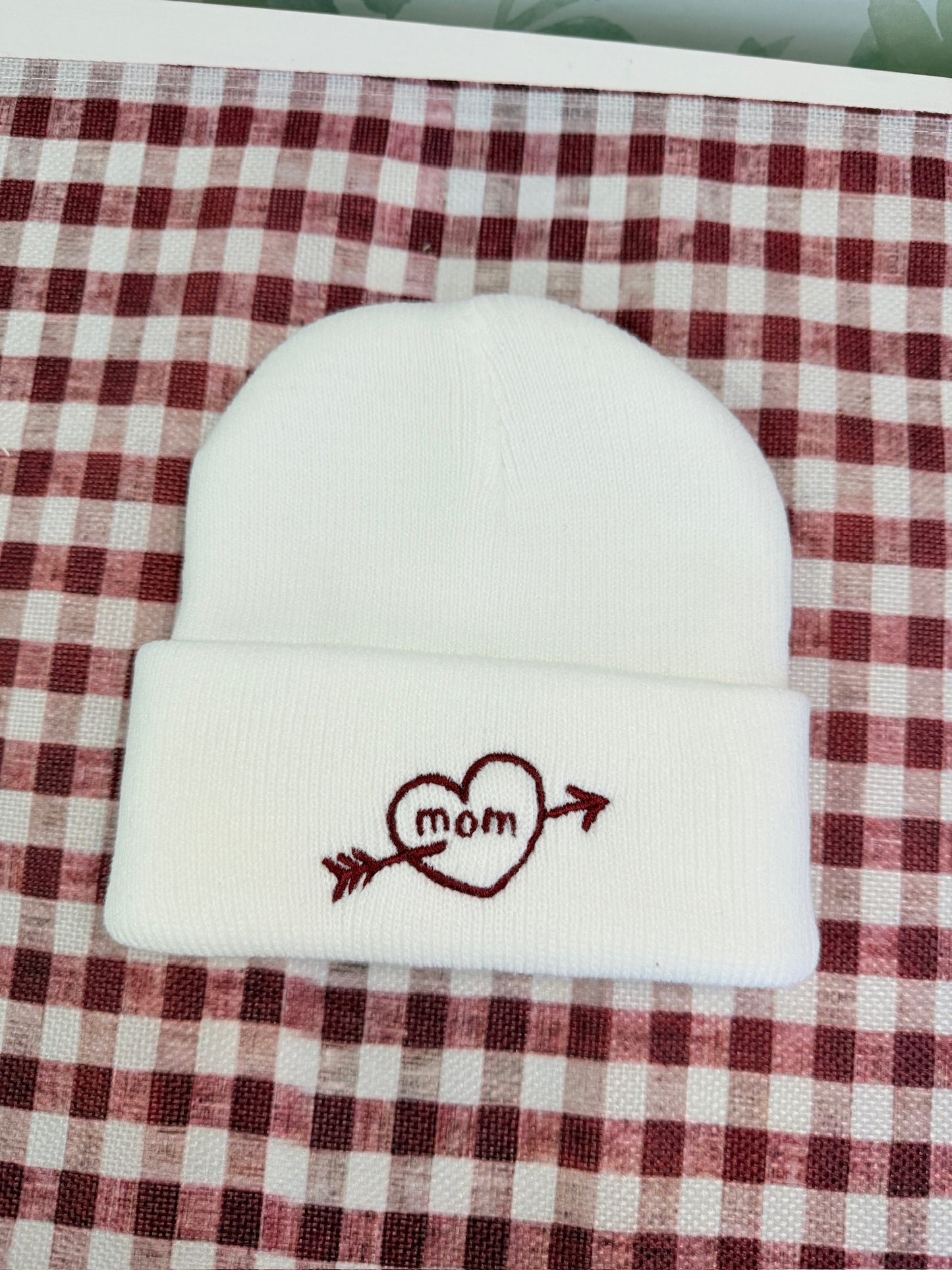 Custom Embroidered Valentine's Infant Beanie - More Colors