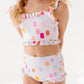 Painted Dotty: Ruffle Bandeau TWO-PIECE