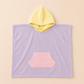Strandponcho mit individueller Stickerei und Waffelmuster