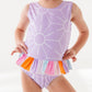 Sunny + Stripes: Ruffle Skirt ONE-PIECE