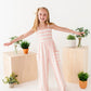 Pink Coastal | Stripe Romper