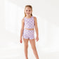 Violet Check: Boy Shorts TWO-PIECE