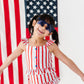 Spangled Stripes | Star Button TWO-PIECE