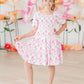 Rose Garden Smocked Ruffle Dress