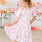 Rose Garden Smocked Ruffle Dress