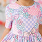 Patchwork Princess S/S Pocket Twirl Dress