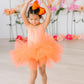 Neon Coral Tank Tutu Leotard