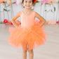 Neon Coral Tank Tutu Leotard