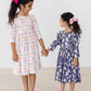 Tied with a Boo 3/4 Ruffle Twirl Dress