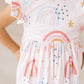 Over the Rainbow Flutter Sleeve Twirl Dress