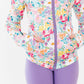 Petal Power Full-Zip Ruffle Active Jacket