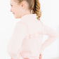 Zen Pink Full-Zip Ruffle Active Jacket