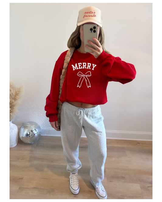 Merry Bow Pullover