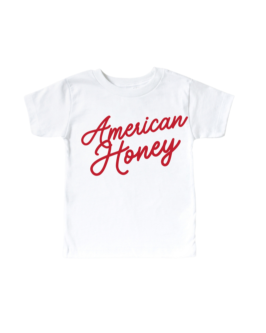 American Honey Little Girls Tee 🍯🇺🇸